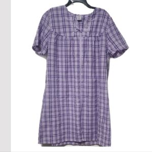 Croft & Barrow Lavender Plaid Mumu